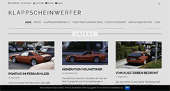 Desktop Screenshot of klappscheinwerfer.at