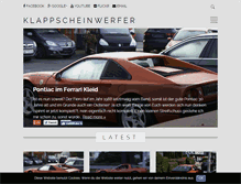 Tablet Screenshot of klappscheinwerfer.at